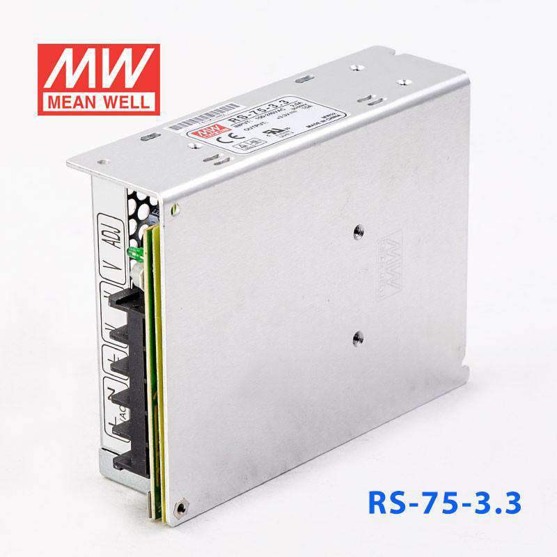 Mean Well RS-75-3.3 Power Supply 75W 3.3V 15A - PHOTO 1