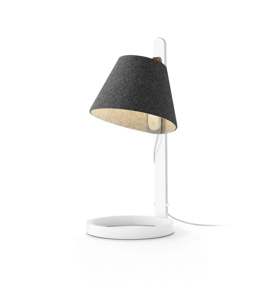 Pablo Table Lana Mini Charcoal-Grey / White