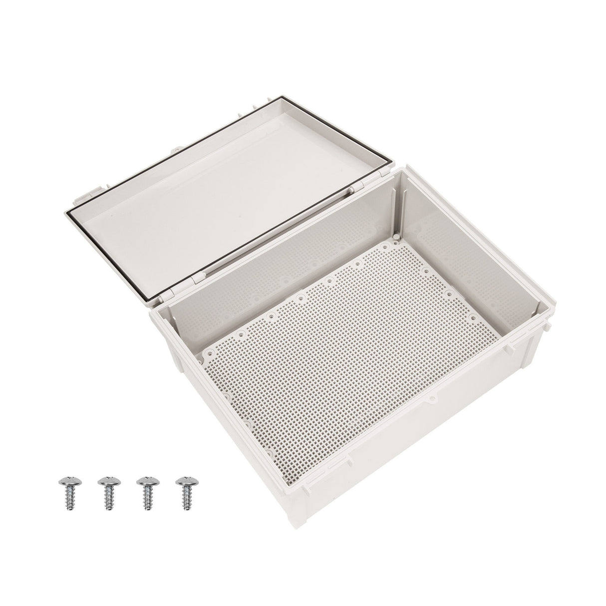 Boxco Q-Series 300×400×160mm Plastic Enclosure, IP67, IK08, PC, Grey Cover, Plastic Hinge and Latch Type - PHOTO 7