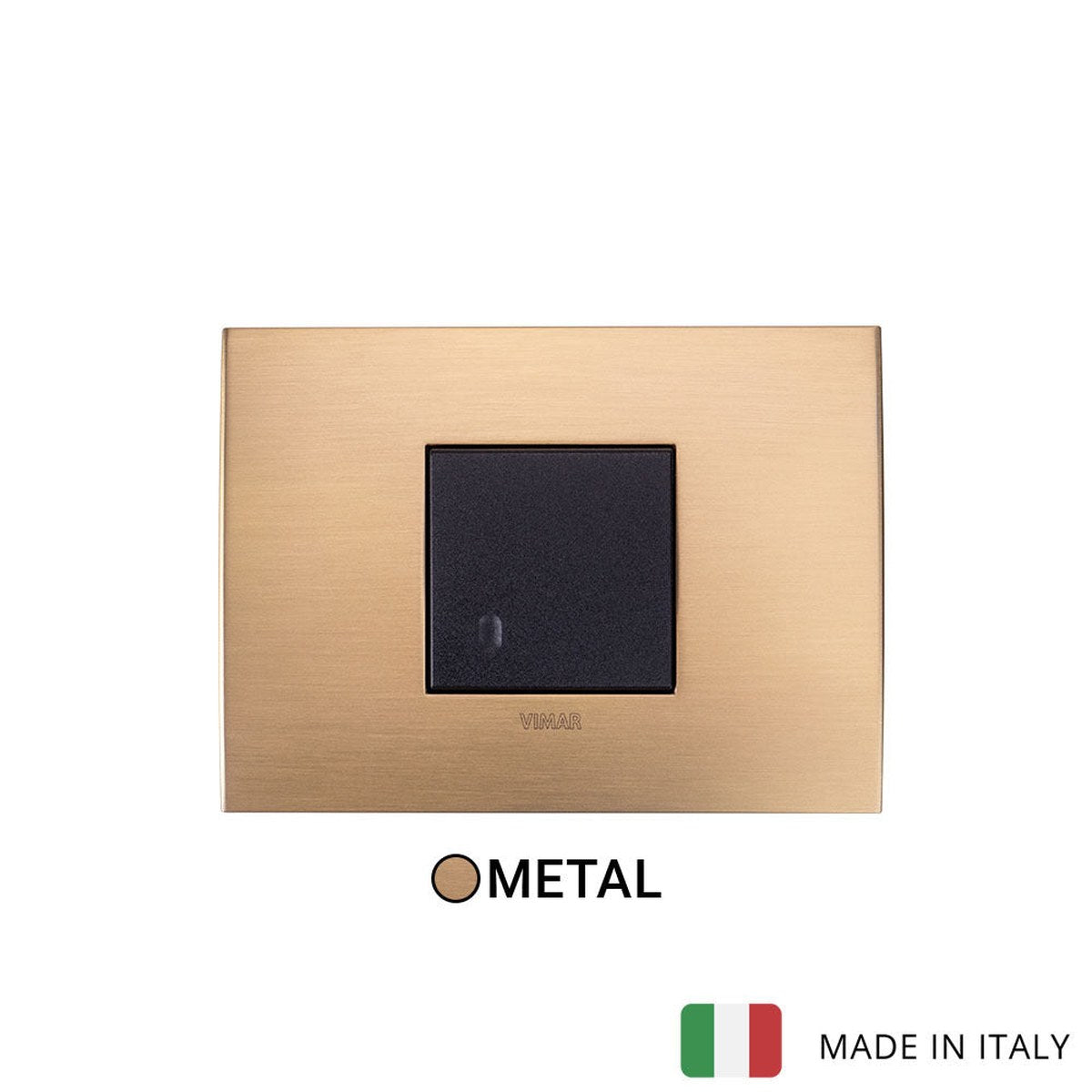 Vimar Arke Metal 1 Gang Switch - Brushed Brass - 16A - PHOTO 3