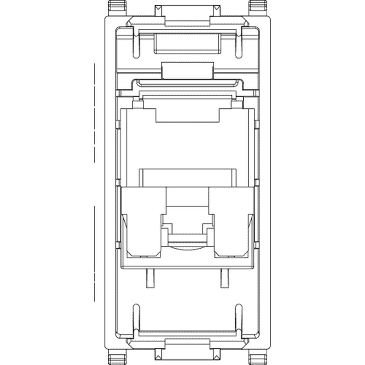 Plana RJ45 Cat6 Netsafe UTP 110 Outlet white - PHOTO 2