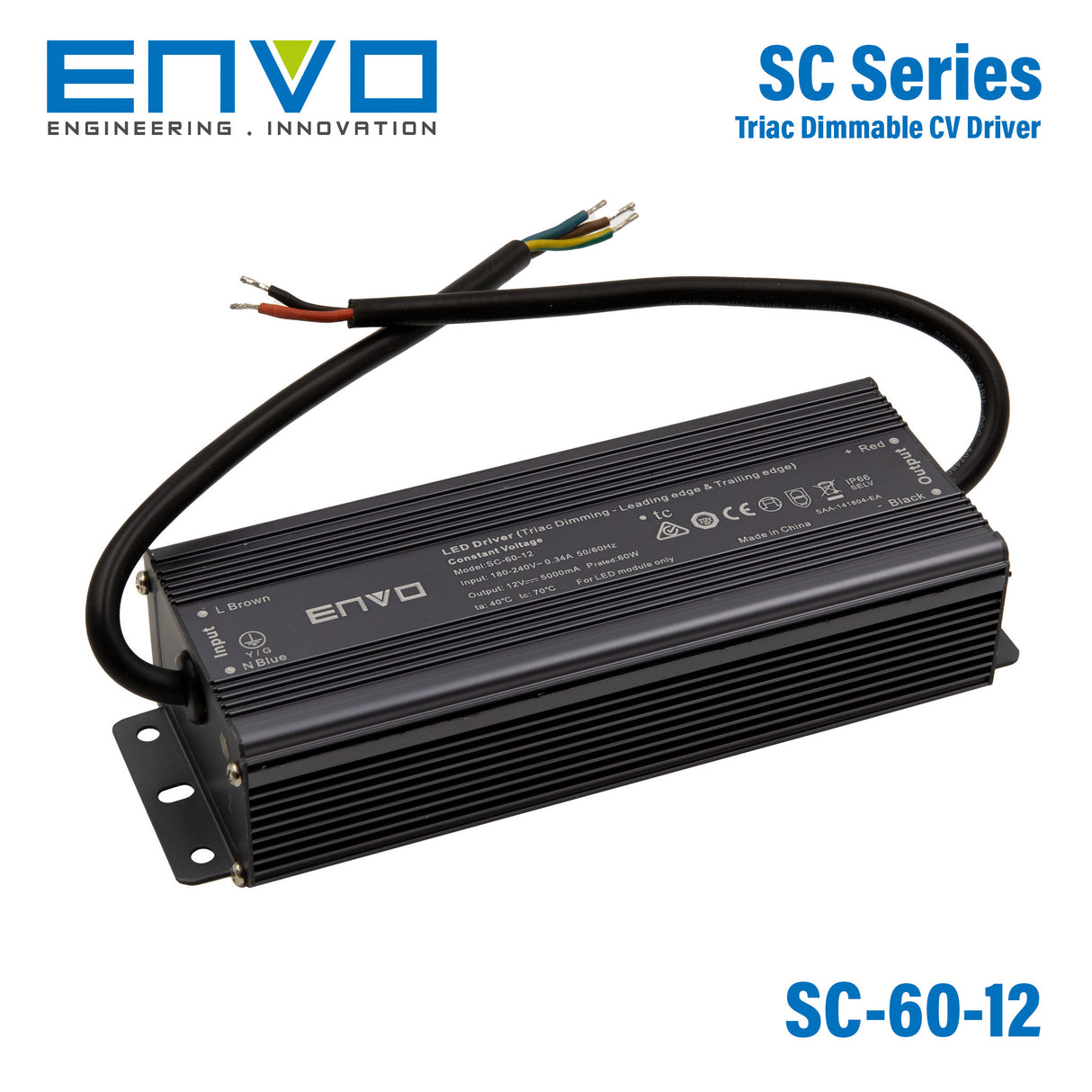 Envo SC-60-12 Power Supply 60W 12V - Triac dimmable 5A