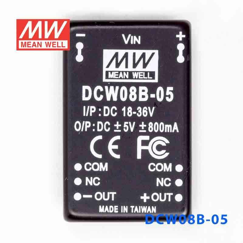 Mean Well DCW08B-05 DC-DC Converter - 8W - 18~36V in ±5V out - PHOTO 2