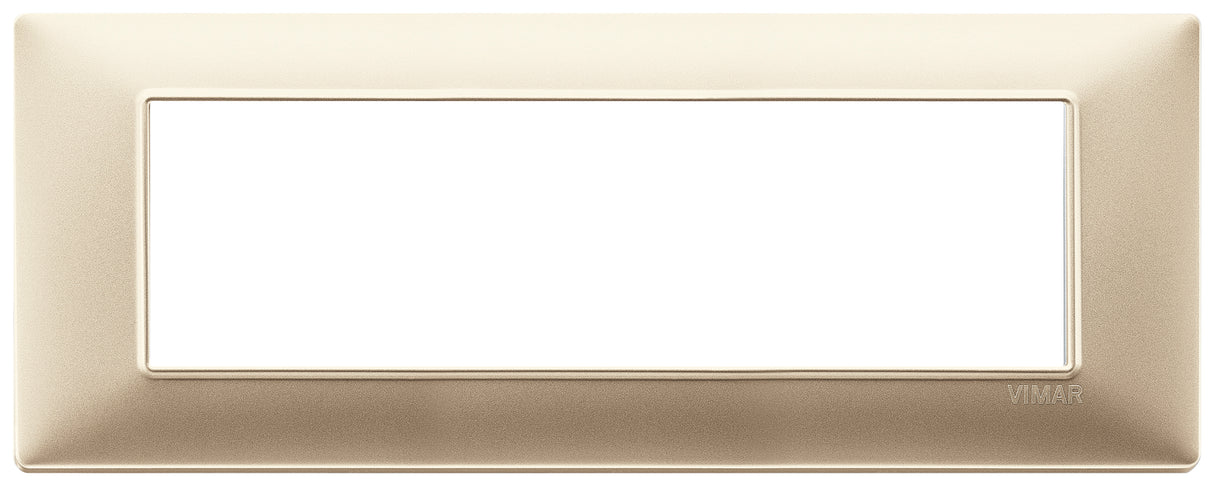 Vimar Plana Plate 7M Technopolymer Matt Champagne