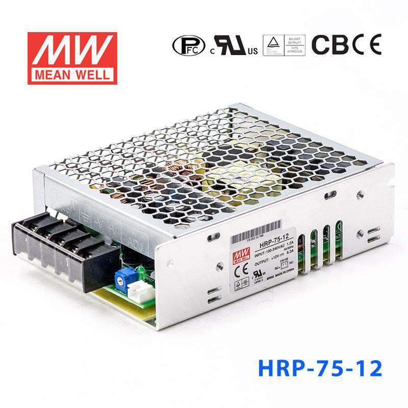 Mean Well HRP-75-12 Power Supply 75.6W 12V