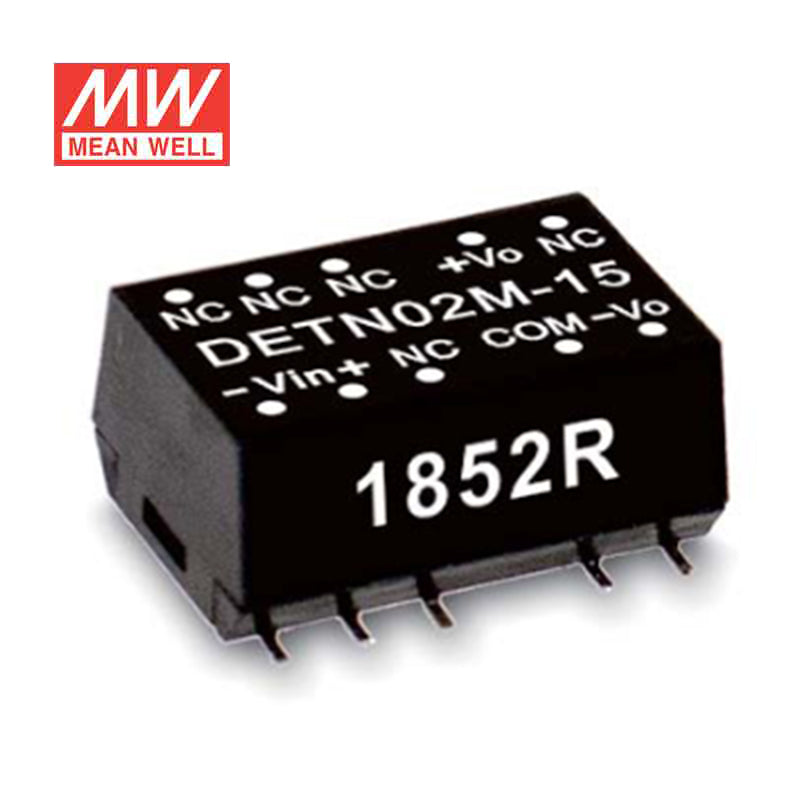 Mean Well DETN02L-05 DC-DC Converter - 2W - 4.5~5.5V in ±5V out 200mA