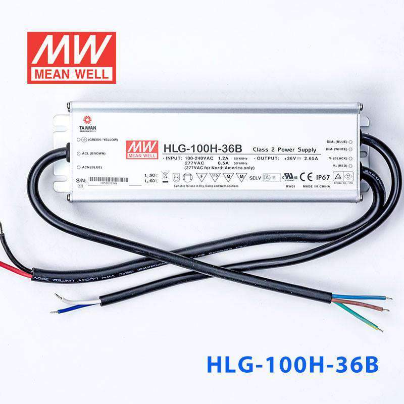 Mean Well HLG-100H-36B Power Supply 100W 36V - Dimmable 2.65A - PHOTO 2