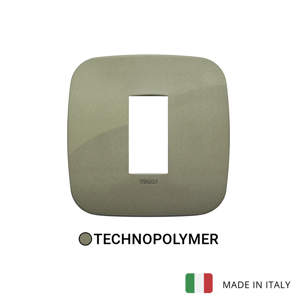 Vimar Arke Round Plate 1M Technopolymer Green