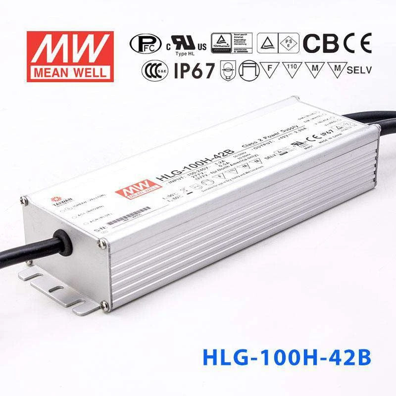 Mean Well HLG-100H-42B Power Supply 100W 42V - Dimmable 2.28A