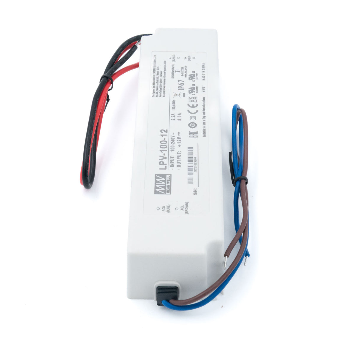 Mean Well LPV-100-12 LED Driver — 102W 12V 8.5A IP67 Waterproof - PHOTO 3
