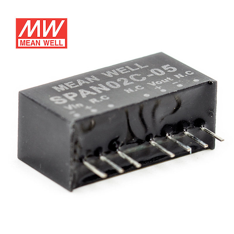 Mean Well SPAN02C-05 DC-DC Converter - 2W - 36~75V in 5V out 400mA