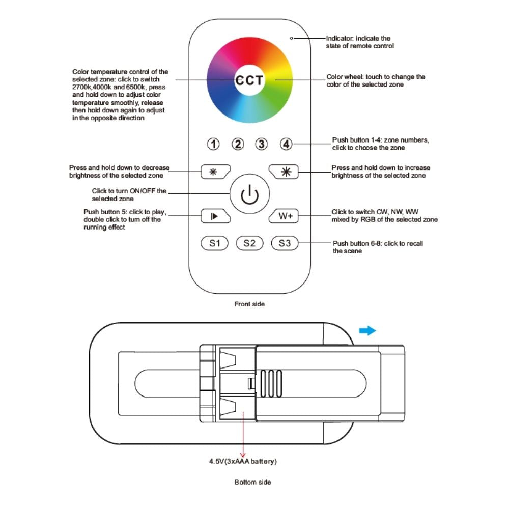 Envo Battery Powered RGB Casambi Remote - PHOTO 3