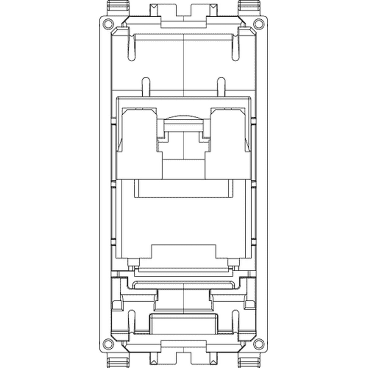 Eikon RJ45 Cat 6 Netsafe UTP 110 Outlet Grey - PHOTO 2