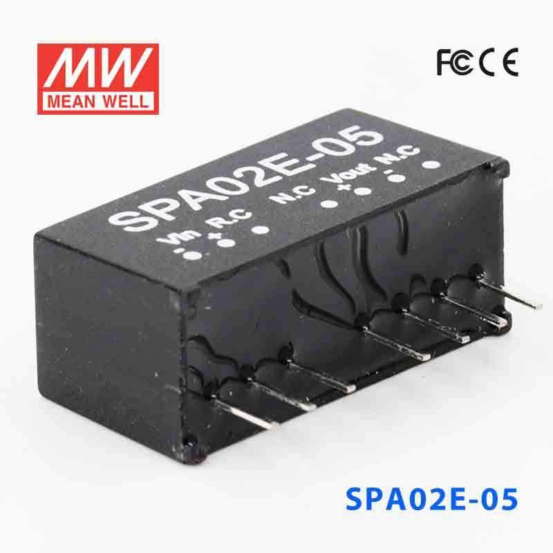 Mean Well SPA02E-05 DC-DC Converter - 2W - 4.5~9V in 5V out