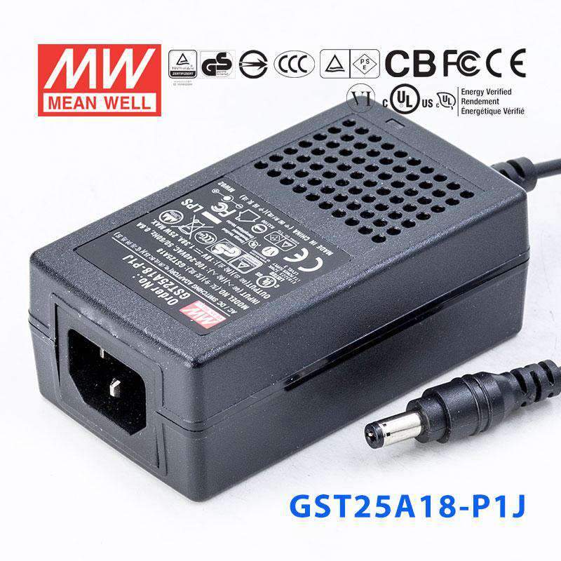 Mean Well GST25A18-P1J Power Supply 25W 18V 1.38A