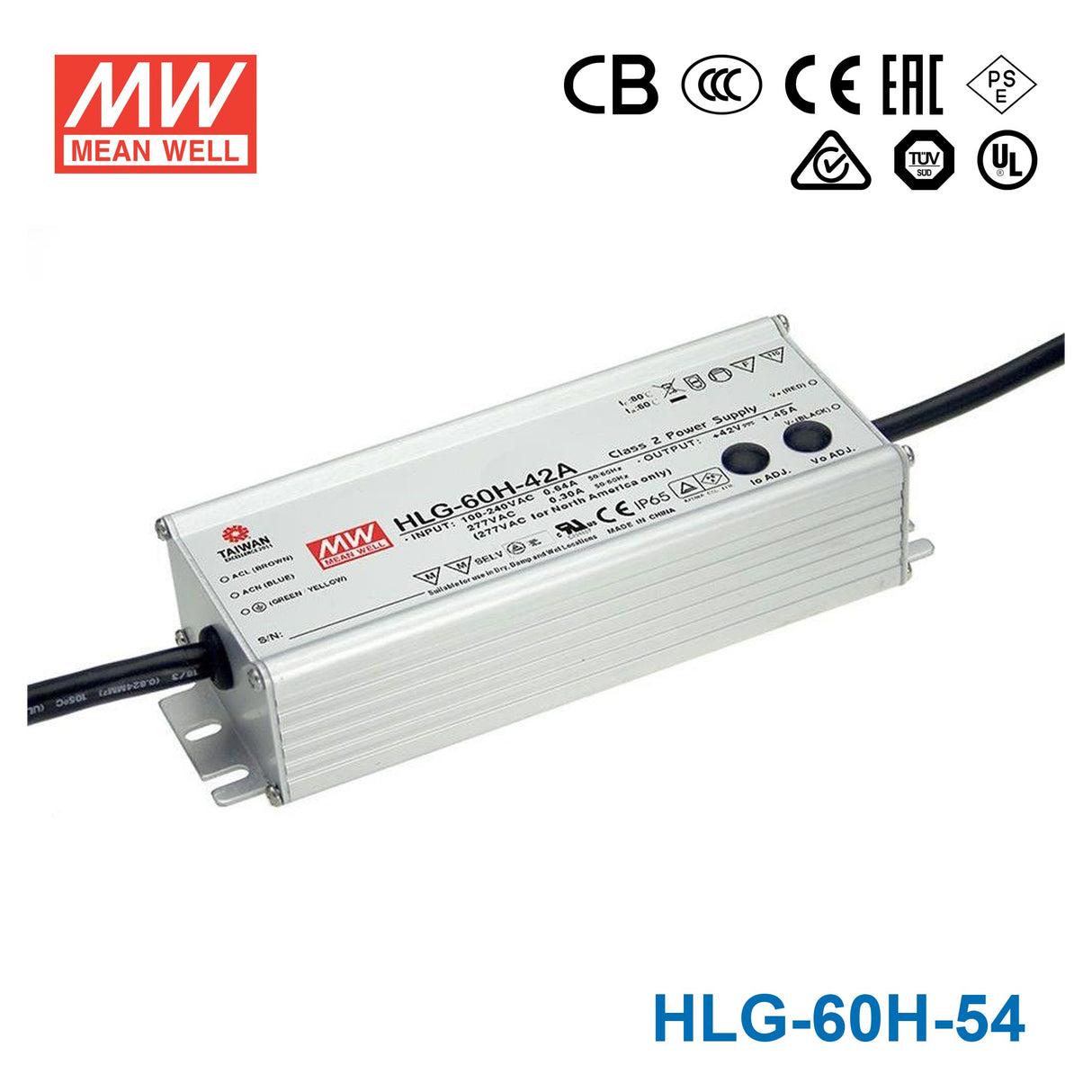 Mean Well HLG-60H-54 Power Supply 60W 54V