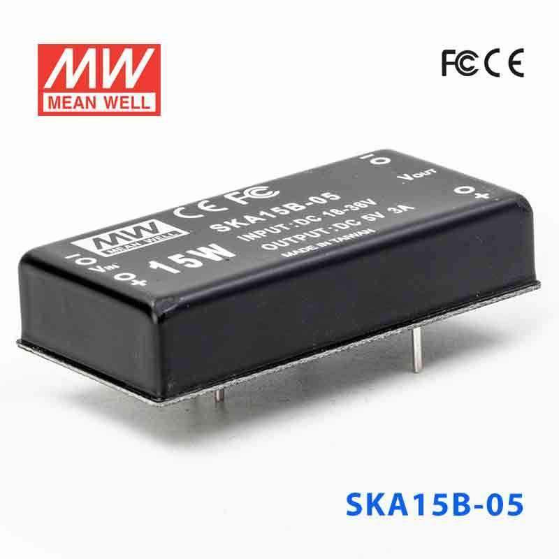 Mean Well SKA15B-05 DC-DC Converter - 15W - 18~36V in 5V out 3A