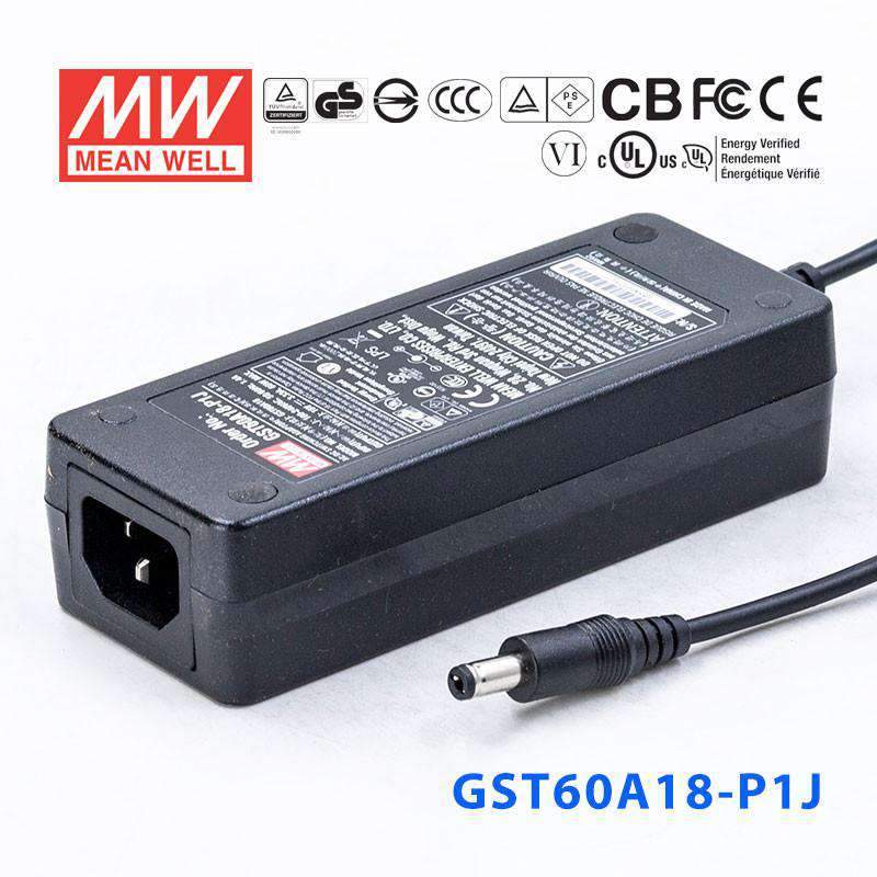 Mean Well GST60A18-P1J Power Supply 60W 18V 3.33A