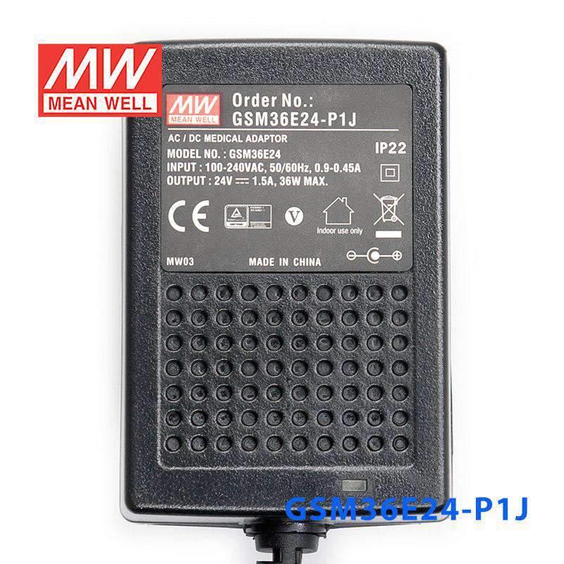 Mean Well GSM36E24-P1J Power Supply 36W 24V 1.5A - PHOTO 2