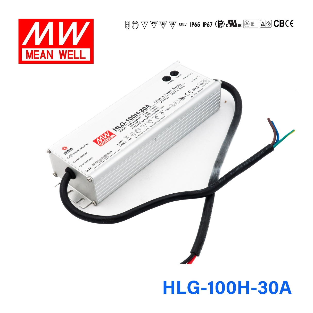 Mean Well HLG-100H-30A Power Supply 100W 30V - Adjustable 3.2A