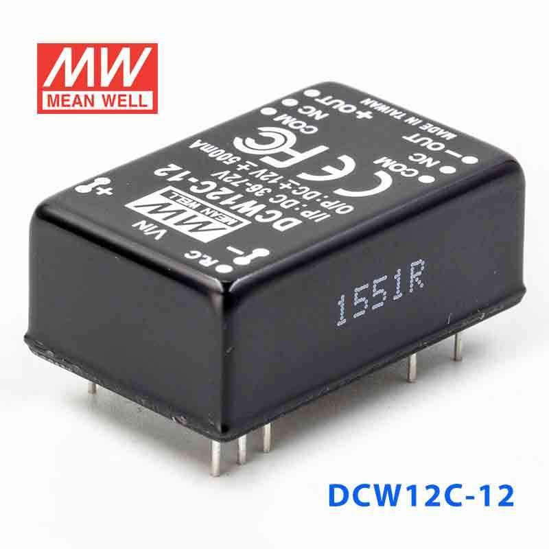 Mean Well DCW12C-12 DC-DC Converter - 12W - 36~72V in ±12V out - PHOTO 1