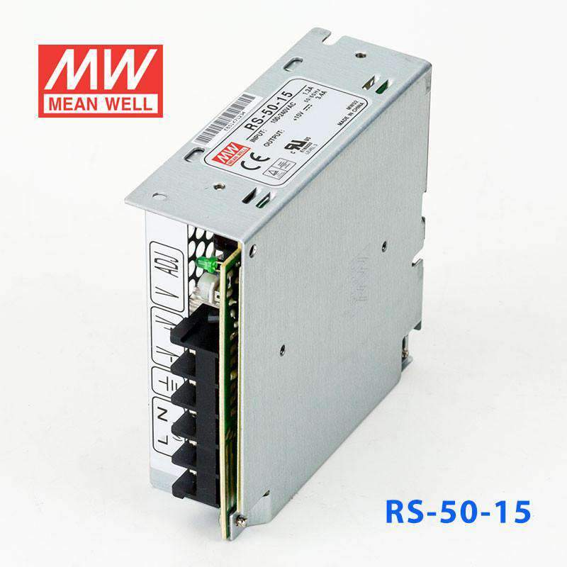 Mean Well RS-50-15 Power Supply 50W 15V 3.4A - PHOTO 1