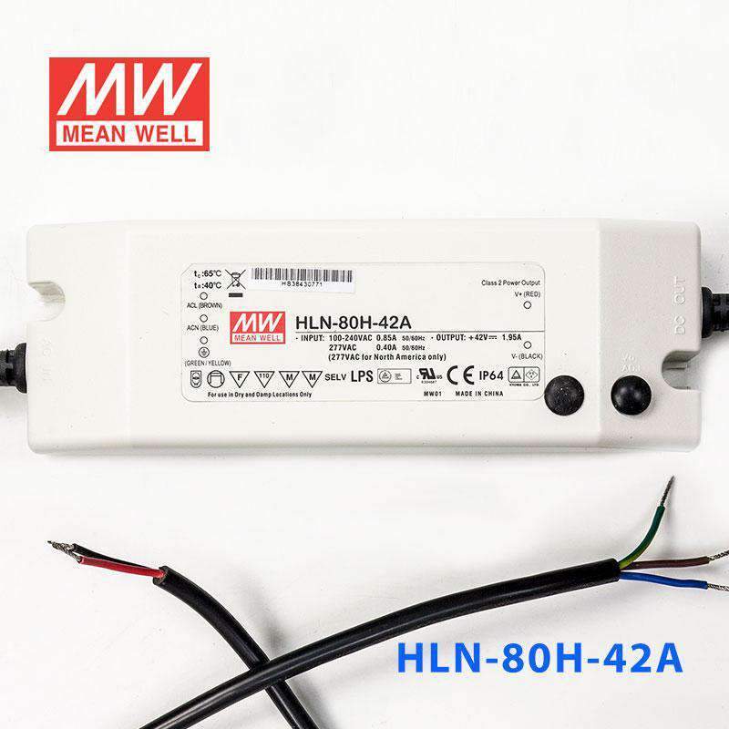 Mean Well HLN-80H-42A Power Supply 80W 42V - IP64, Adjustable 1.95A - PHOTO 2