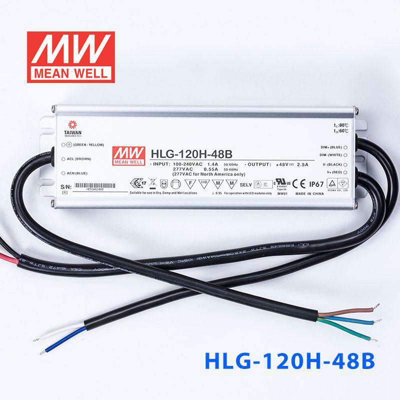 Mean Well HLG-120H-48B Power Supply 120W 48V- Dimmable 2.5A - PHOTO 2