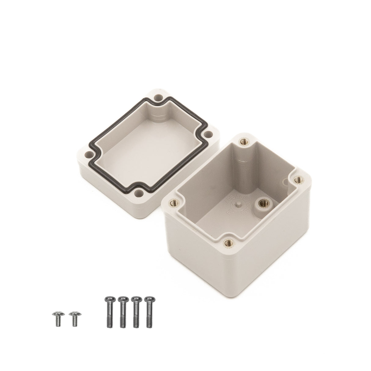Boxco S-Series 50x65x55mm Plastic Enclosure, IP67, IK08, ABS, Grey Cover, Screw Type - PHOTO 2