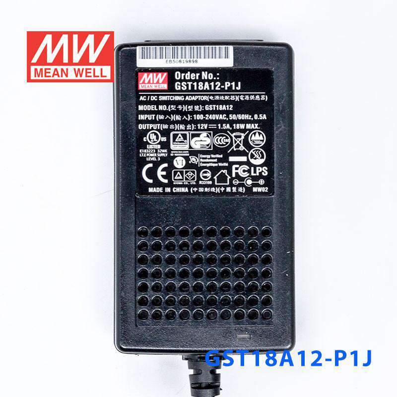 Mean Well GST18A12-P1J Power Supply 18W 12V 1.5A - PHOTO 2