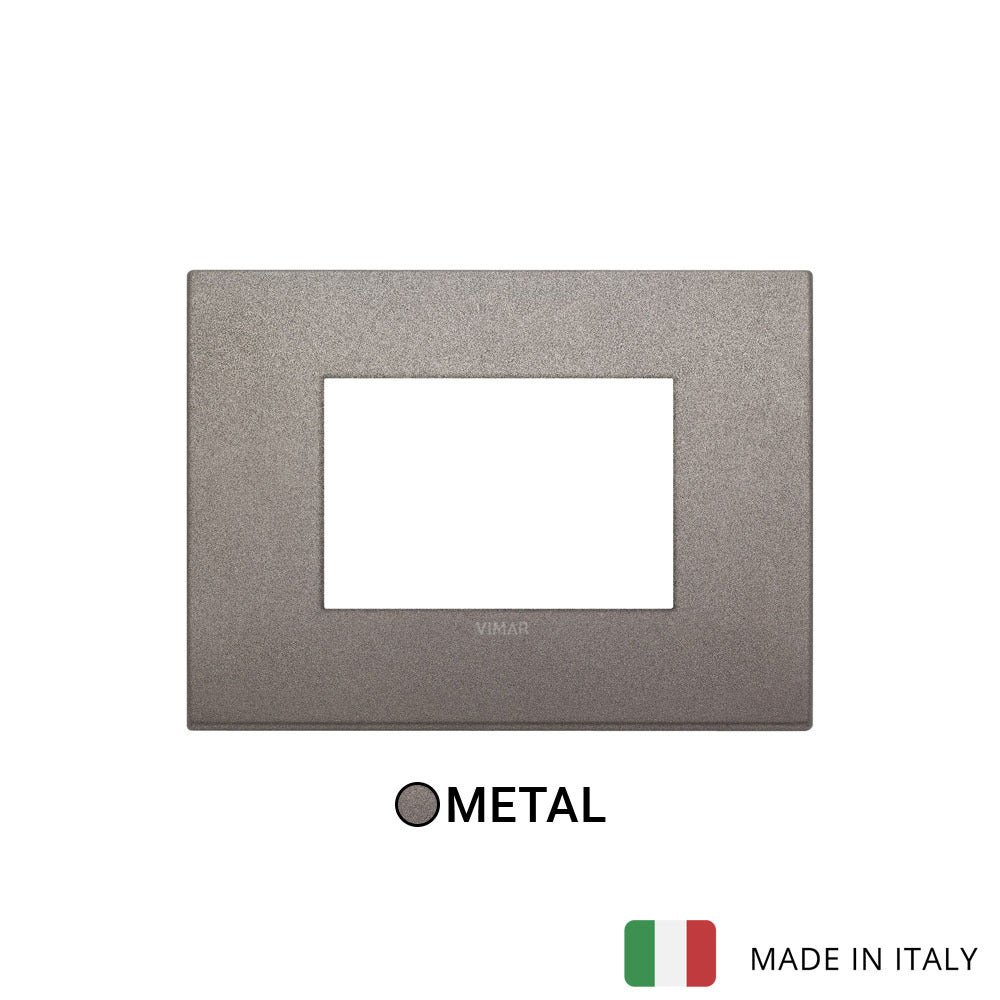 Vimar Arke Classic plate 3M Metal Matt Titanium