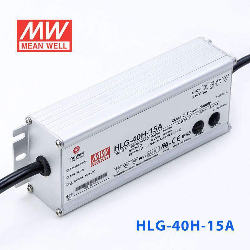 Mean Well HLG-40H-15A Power Supply 40W 15V - Adjustable 2.67A - PHOTO 1
