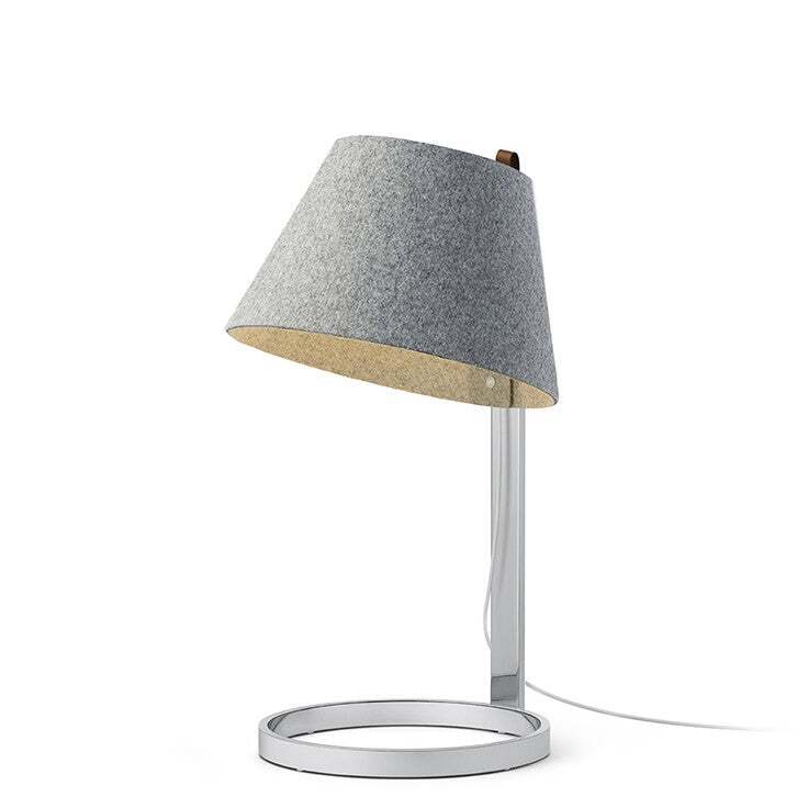 Pablo Table Lana Small Stone-Grey / Chrome