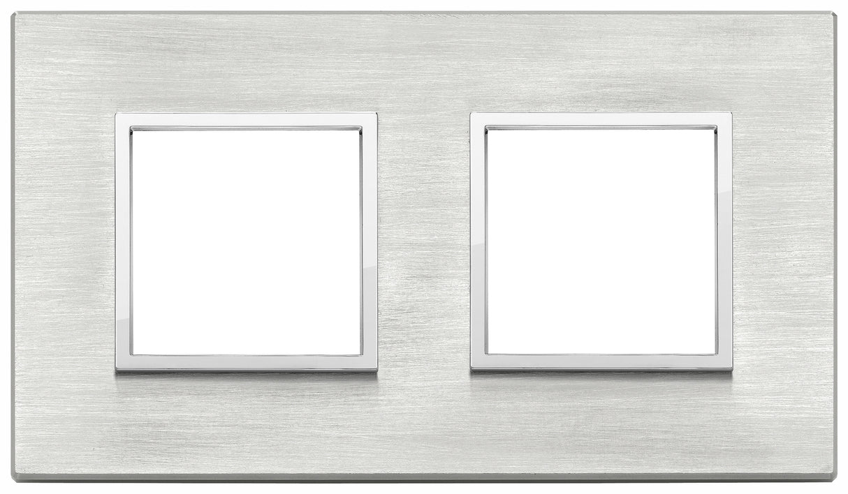 Vimar Eikon Evo Plate 4M (2+2) 71MM Aluminium Grey
