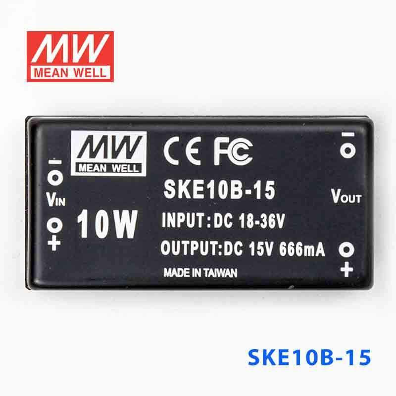 Mean Well SKE10B-15 DC-DC Converter - 10W - 18~36V in 15V out 666mA - PHOTO 2