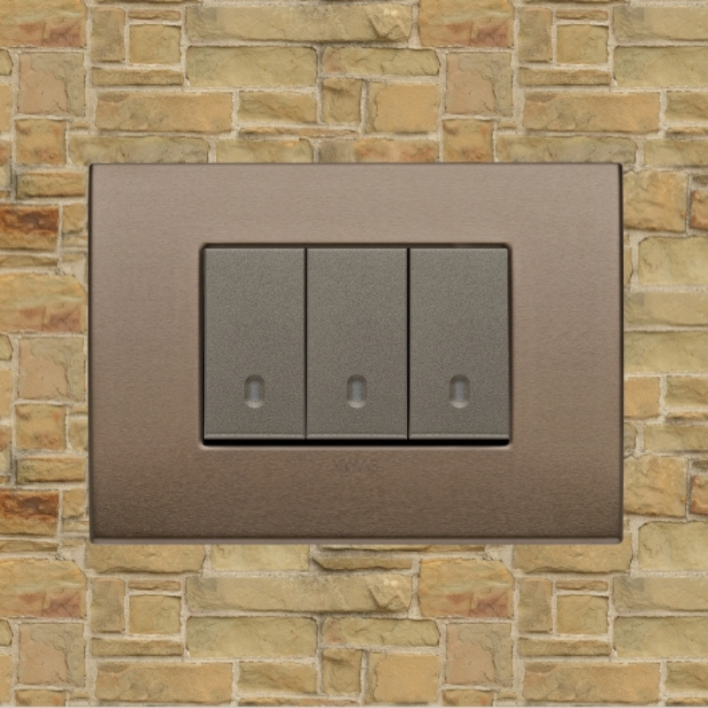Vimar Arke Metal 3 Gang switch - Dark Bronze - 16A - PHOTO 19