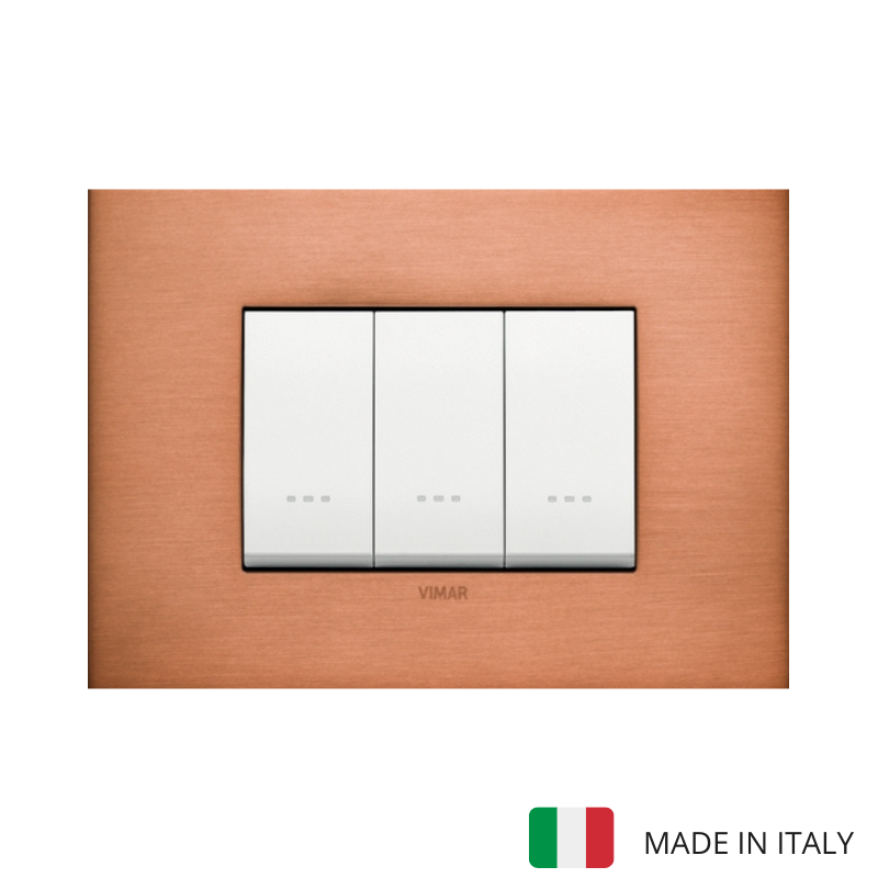 Vimar Eikon Wood 3 Gang Switch - Oak - 16A - PHOTO 13