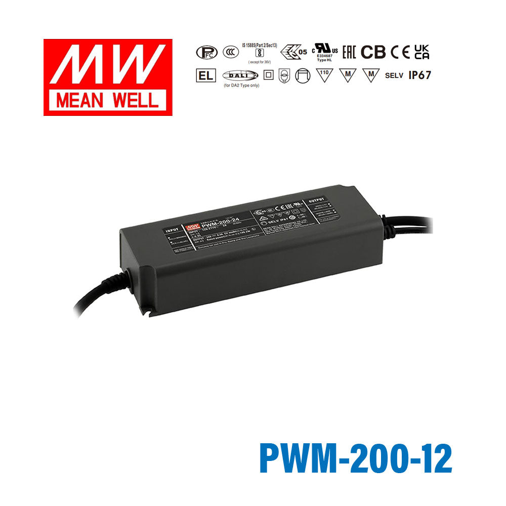 Mean Well PWM-200-12 Power Supply 200W 12V