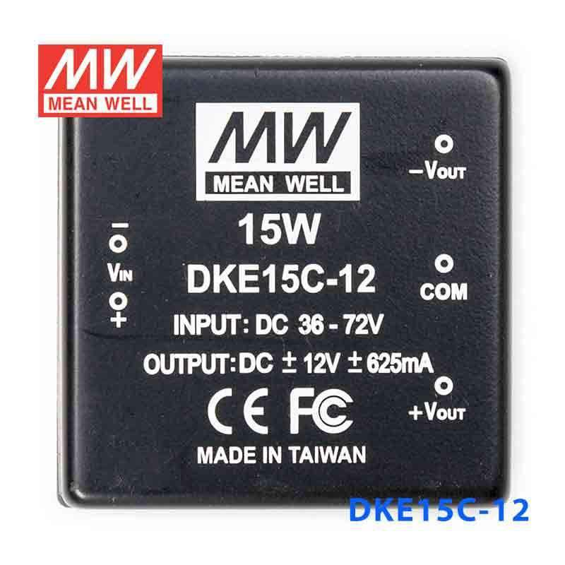 Mean Well DKE15C-12 DC-DC Converter - 15W - 36~72V in ±12V out 625mA - PHOTO 2