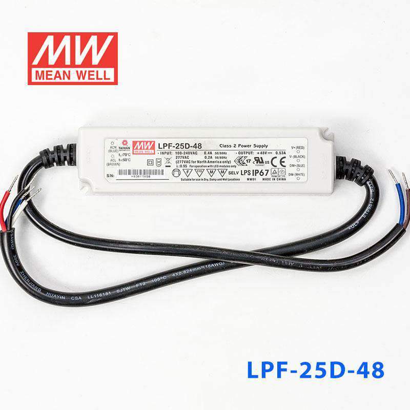 Mean Well LPF-25D-48 Power Supply 25W 48V - Dimmable 530mA - PHOTO 2