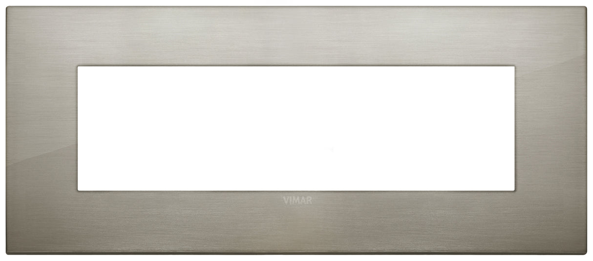 Vimar Arke Classic Plate 7M Metal Stainless Steel