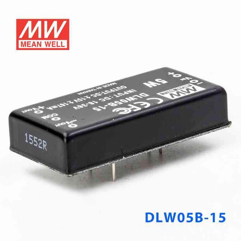 Mean Well DLW05B-15 DC-DC Converter - 5W - 18~36V in ±15V out 167mA - PHOTO 1