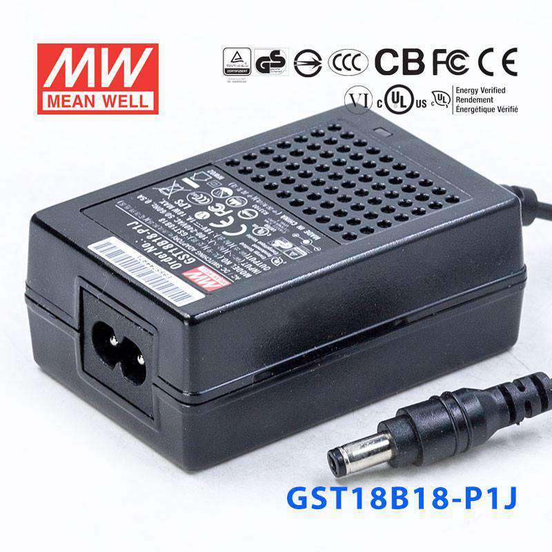 Mean Well GST18B18-P1J Power Supply 18W 18V 1A