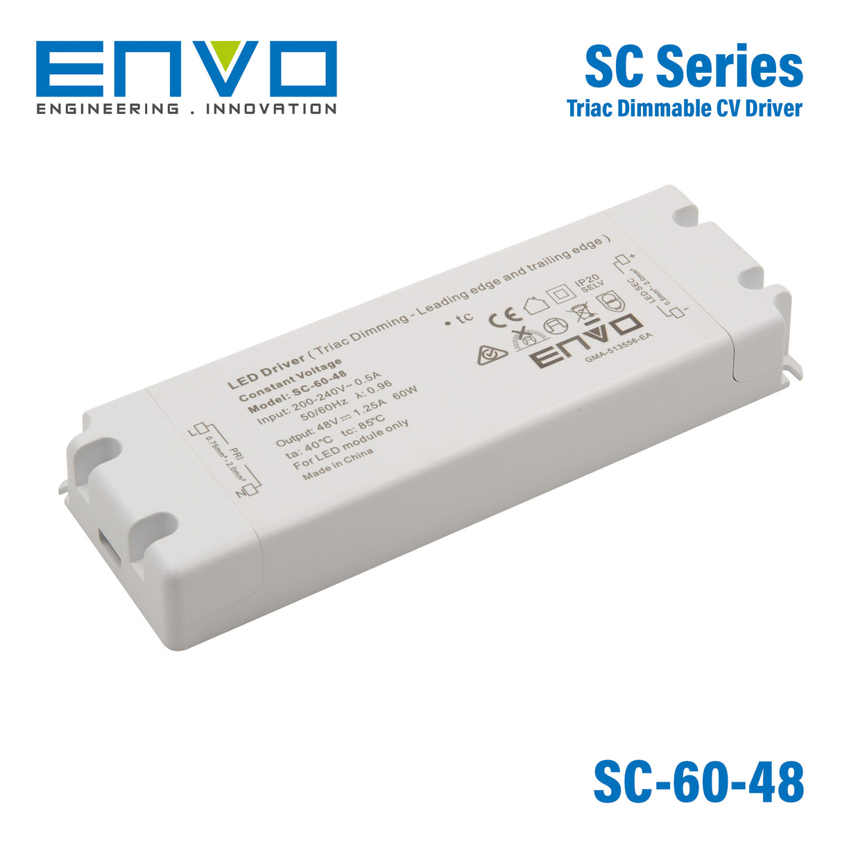 Envo SC-60-48 Power Supply 60W 48V 1.25A - Triac dimmable