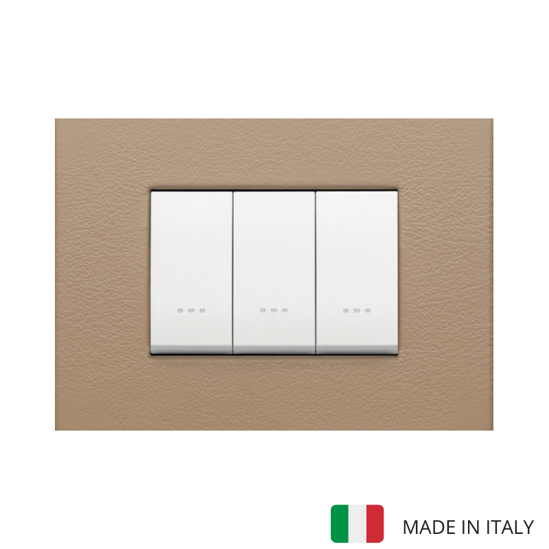 Vimar Eikon Wood 3 Gang Switch - Oak - 16A - PHOTO 13