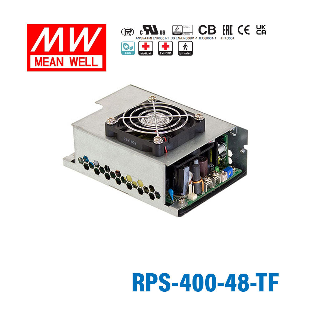 Mean Well RPS-400-48-TF Green Power Supply W 48V 5.3A - Medical Power Supply