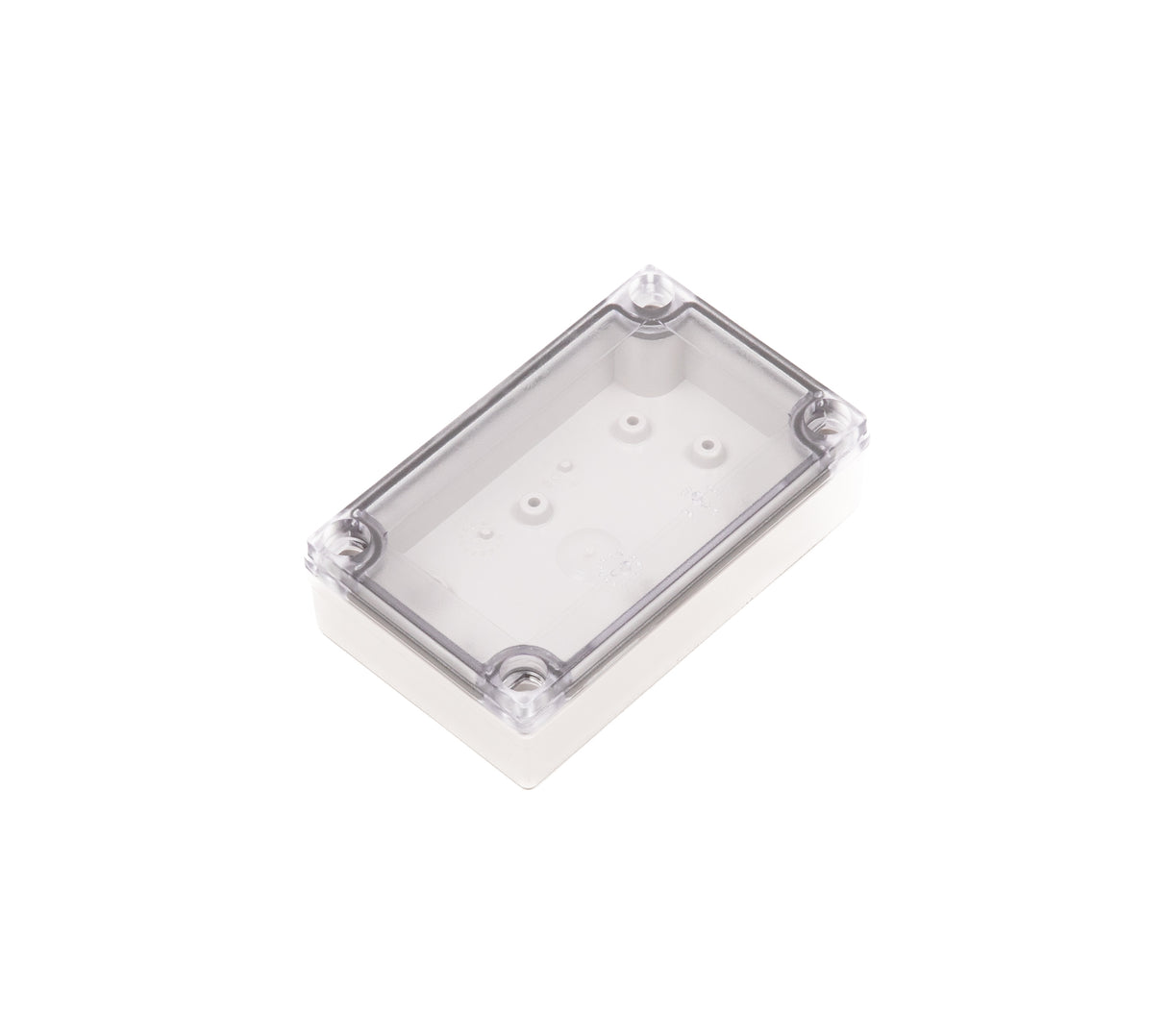 Boxco M-Series 80x130x35mm Plastic Enclosure, IP67, IK08, ABS, Transparent Cover, Screw Type - PHOTO 1