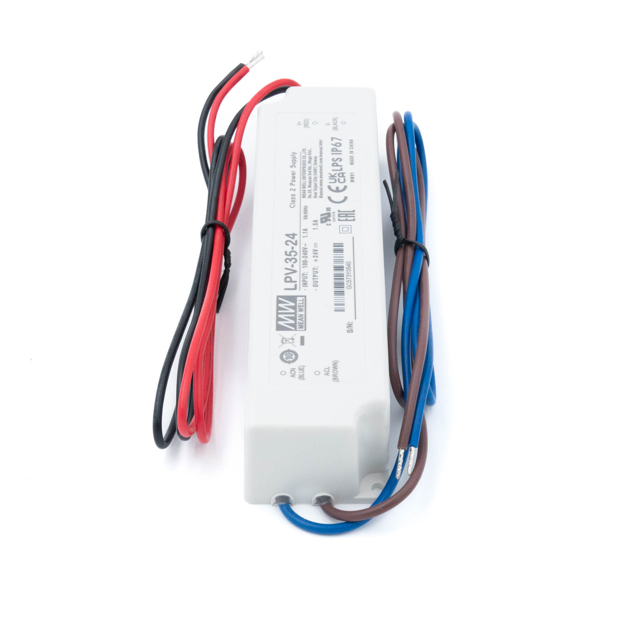 Mean Well LPV-35-24 LED Driver — 36W 24V 1.5A IP67 Waterproof - PHOTO 3