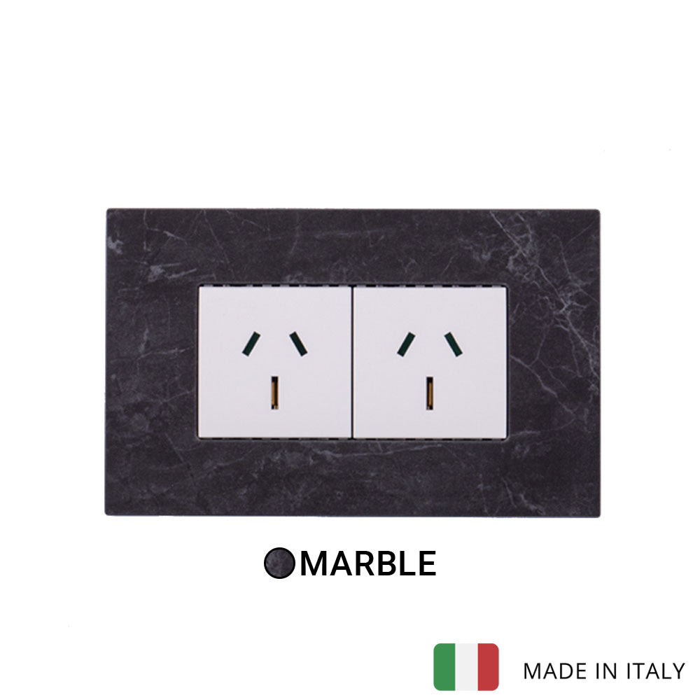 Vimar Eikon Wood 2 Socket - Oak - 15A - PHOTO 3