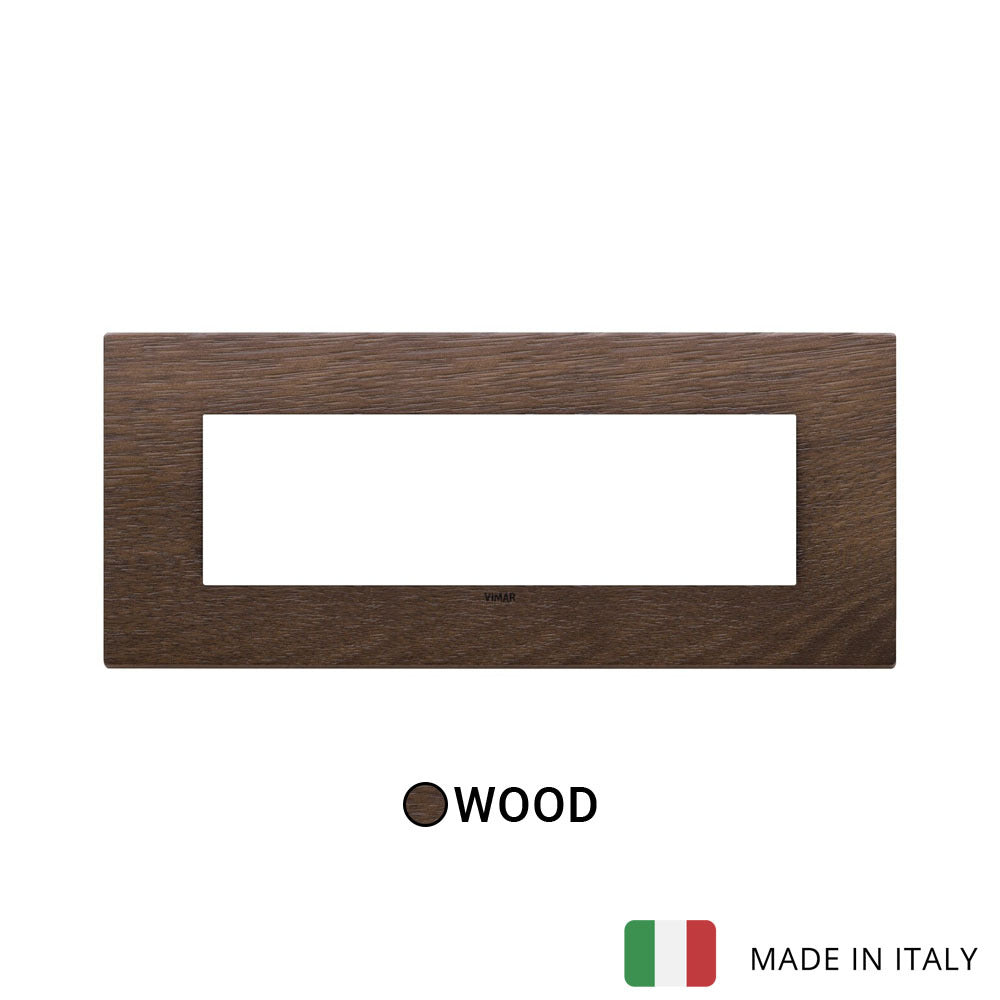 Vimar Eikon Exe Plate 7M Wood American Walnut